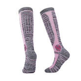 Knee High Merino Wool Hiking Socks for women | Colorblock Grid Design